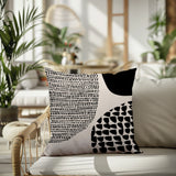 Stea Abstract Reversible Indoor/Outdoor Square Pillow