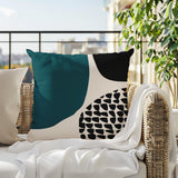 Stea Abstract Reversible Indoor/Outdoor Square Pillow