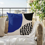 Stea Abstract Reversible Indoor/Outdoor Square Pillow