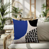 Stea Abstract Reversible Indoor/Outdoor Square Pillow