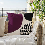 Stea Abstract Reversible Indoor/Outdoor Square Pillow