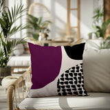 Stea Abstract Reversible Indoor/Outdoor Square Pillow