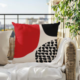 Stea Abstract Reversible Indoor/Outdoor Square Pillow
