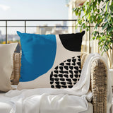 Stea Abstract Reversible Indoor/Outdoor Square Pillow