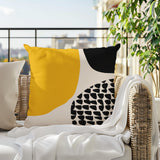 Stea Abstract Reversible Indoor/Outdoor Square Pillow