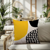 Stea Abstract Reversible Indoor/Outdoor Square Pillow