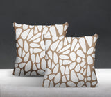 Stone Abstract Reversible Indoor/Outdoor Square Pillow