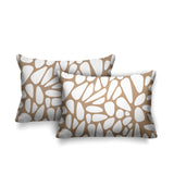 Stone Abstract Reversible Indoor/Outdoor Rectangular Pillow