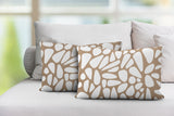 Stone Abstract Reversible Indoor/Outdoor Rectangular Pillow
