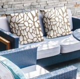 Stone Abstract Reversible Indoor/Outdoor Square Pillow