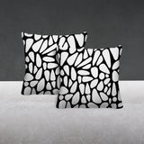Stone Abstract Reversible Indoor/Outdoor Square Pillow