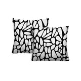 Stone Abstract Reversible Indoor/Outdoor Square Pillow