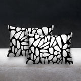 Stone Abstract Reversible Indoor/Outdoor Rectangular Pillow