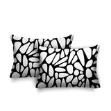 Stone Abstract Reversible Indoor/Outdoor Rectangular Pillow