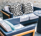 Stone Abstract Reversible Indoor/Outdoor Square Pillow