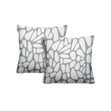 Stone Abstract Reversible Indoor/Outdoor Square Pillow