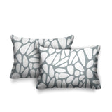 Stone Abstract Reversible Indoor/Outdoor Rectangular Pillow