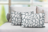 Stone Abstract Reversible Indoor/Outdoor Rectangular Pillow