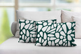 Stone Abstract Reversible Indoor/Outdoor Rectangular Pillow