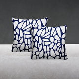 Stone Abstract Reversible Indoor/Outdoor Square Pillow