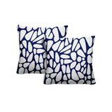 Stone Abstract Reversible Indoor/Outdoor Square Pillow