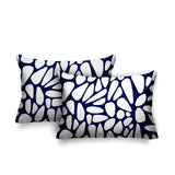 Stone Abstract Reversible Indoor/Outdoor Rectangular Pillow