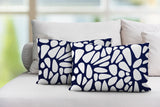 Stone Abstract Reversible Indoor/Outdoor Rectangular Pillow
