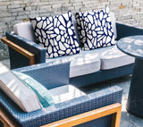 Stone Abstract Reversible Indoor/Outdoor Square Pillow