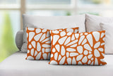 Stone Abstract Reversible Indoor/Outdoor Rectangular Pillow