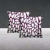 Stone Abstract Reversible Indoor/Outdoor Square Pillow