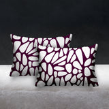 Stone Abstract Reversible Indoor/Outdoor Rectangular Pillow