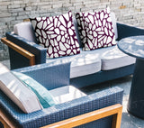 Stone Abstract Reversible Indoor/Outdoor Square Pillow