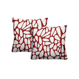 Stone Abstract Reversible Indoor/Outdoor Square Pillow
