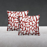 Stone Abstract Reversible Indoor/Outdoor Square Pillow