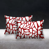 Stone Abstract Reversible Indoor/Outdoor Rectangular Pillow