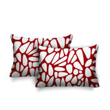 Stone Abstract Reversible Indoor/Outdoor Rectangular Pillow