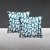 Stone Abstract Reversible Indoor/Outdoor Square Pillow