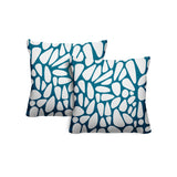 Stone Abstract Reversible Indoor/Outdoor Square Pillow