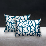 Stone Abstract Reversible Indoor/Outdoor Rectangular Pillow