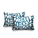 Stone Abstract Reversible Indoor/Outdoor Rectangular Pillow