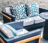 Stone Abstract Reversible Indoor/Outdoor Square Pillow