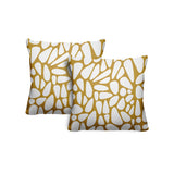 Stone Abstract Reversible Indoor/Outdoor Square Pillow