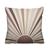 Sunburst Abstract Reversible Indoor/Outdoor Square Pillow