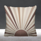 Sunburst Abstract Reversible Indoor/Outdoor Square Pillow
