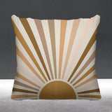 Sunburst Abstract Reversible Indoor/Outdoor Square Pillow