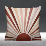 Sunburst Abstract Reversible Indoor/Outdoor Square Pillow