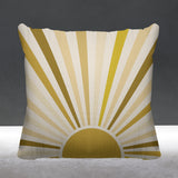 Sunburst Abstract Reversible Indoor/Outdoor Square Pillow