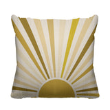 Sunburst Abstract Reversible Indoor/Outdoor Square Pillow