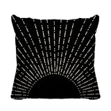 Sunny Abstract Reversible Indoor/Outdoor Square Pillow