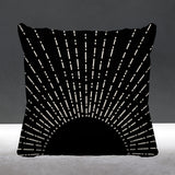 Sunny Abstract Reversible Indoor/Outdoor Square Pillow
